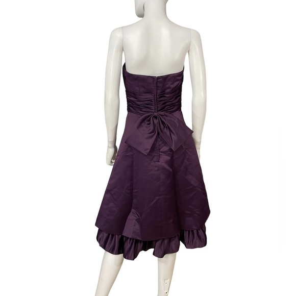 EDEN MAIDS Purple Strapless Formal Dress - Picture 4 of 7
